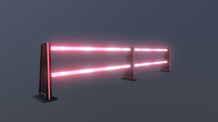 Sketch Fab Railing 3D Model