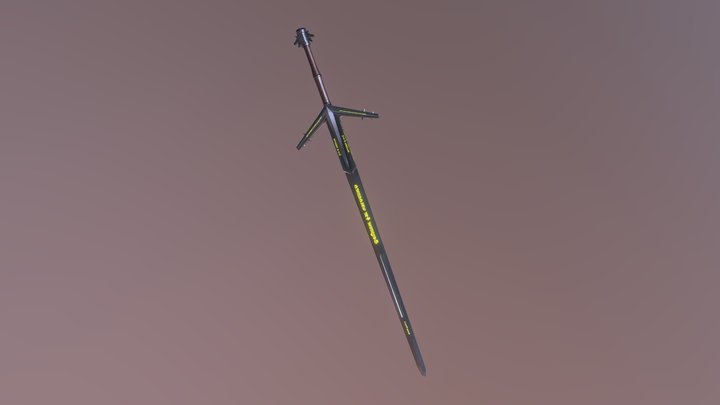 Aerondight - The Witcher Silver Sword 3D Model
