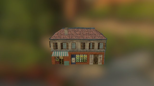 House flowers shop 3D Model
