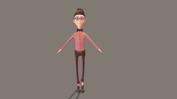 boy nerd 3D Model