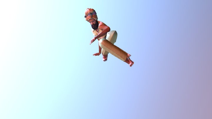 Breakdance Footwork 3 3D Model