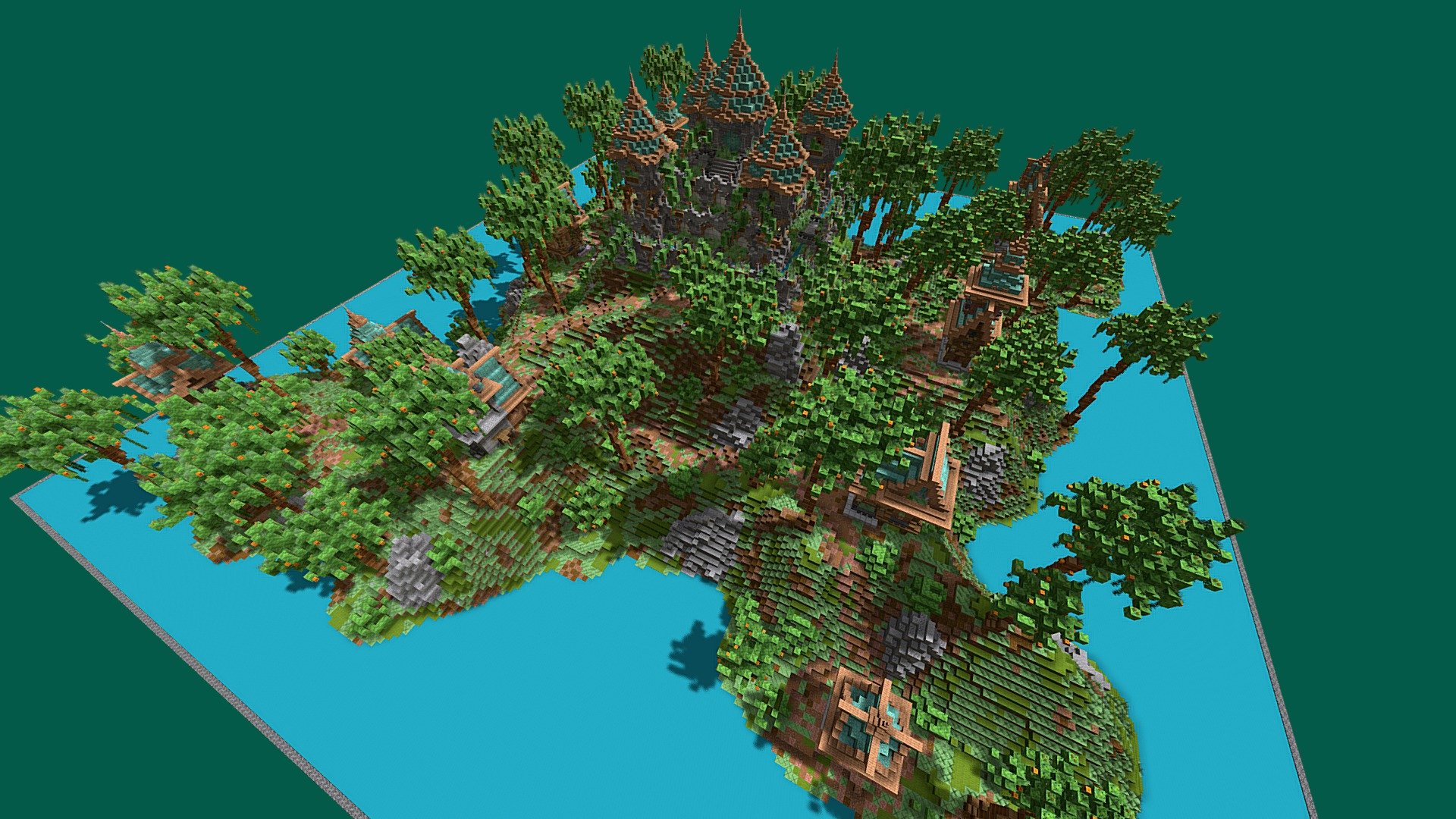 PixelMine | Jungle Castle - 3D model by PixelMine [fdb28e3] - Sketchfab