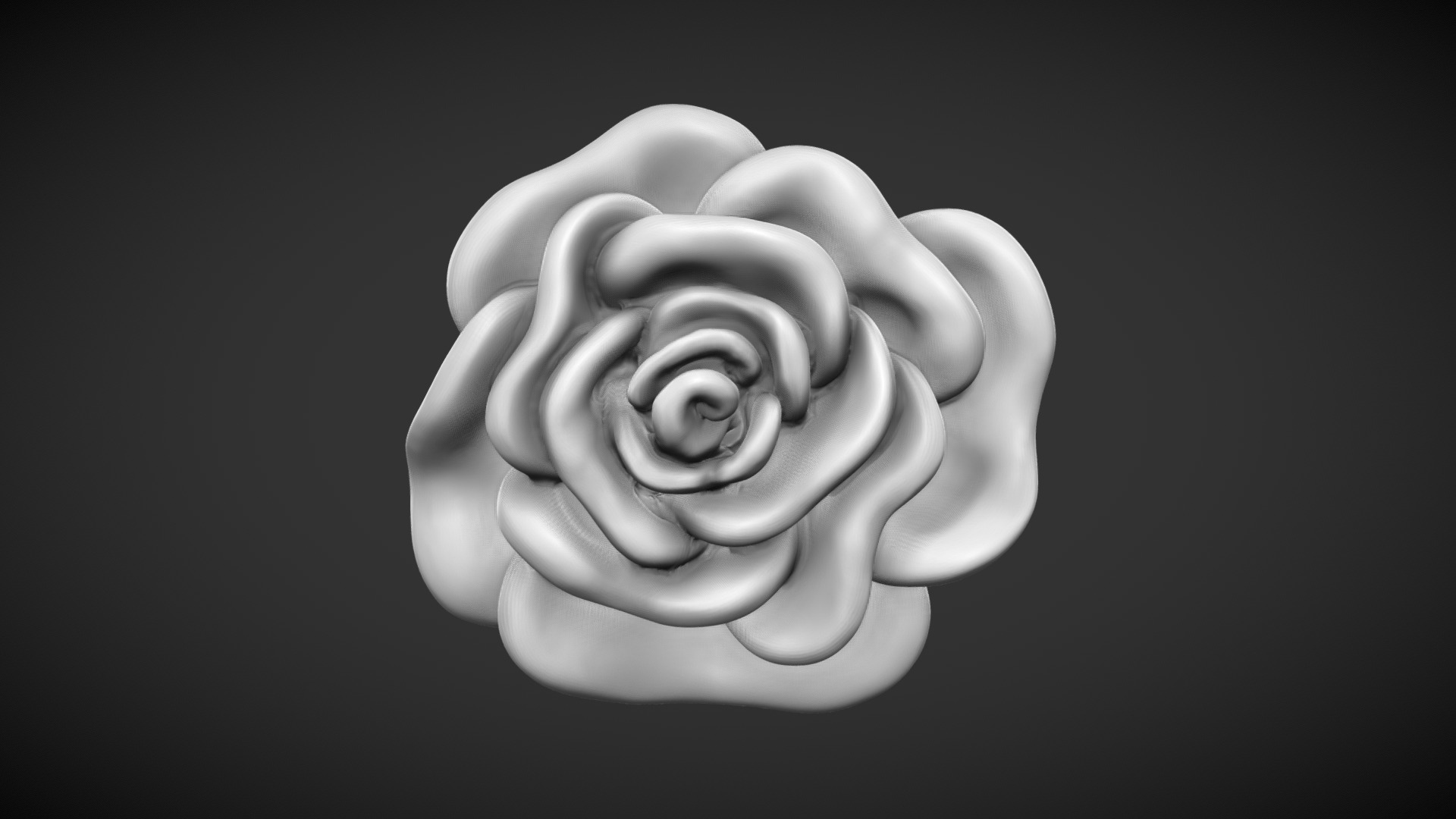 3D model Rose Bloom – 3D print - This is a 3D model of the Rose Bloom - 3D print. The 3D model is about a hand holding a rose.