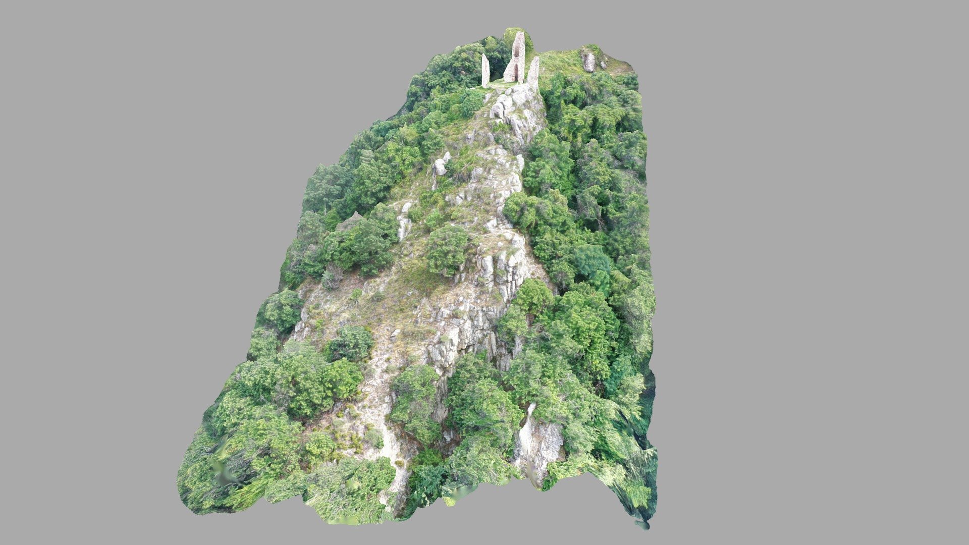 Parete rocciosa instabile