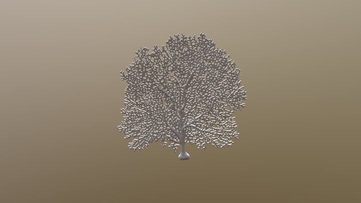 Yellow Gorgonia 004 3D Model