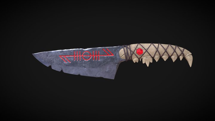 Ceremonial Dagger 3D Model