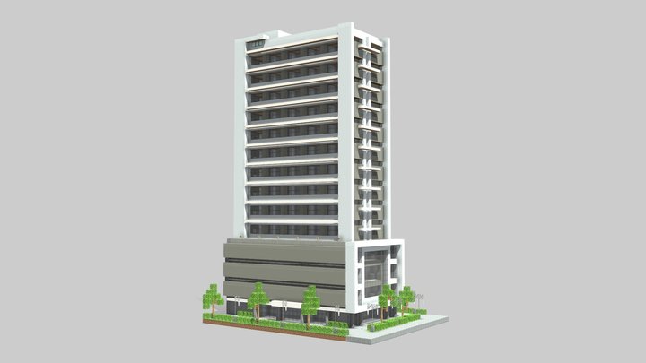Macena Hotel | Building 55 3D Model