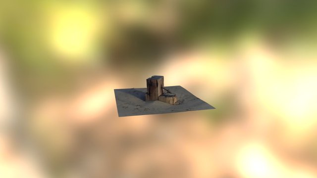 Wooden stump 3D Model