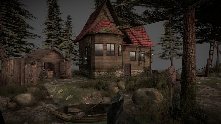 DAE Diorama - Forest Loner 3D Model