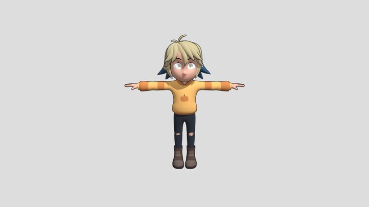 Vee from hit show The Owl House 3D Model