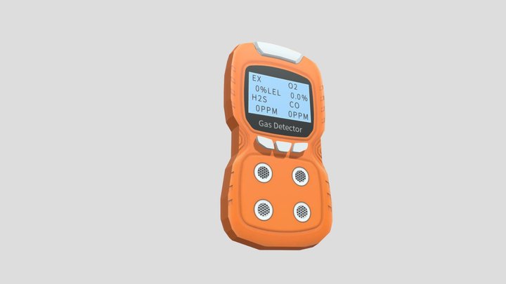 Multi Gas Detector - Low Poly 3D Model