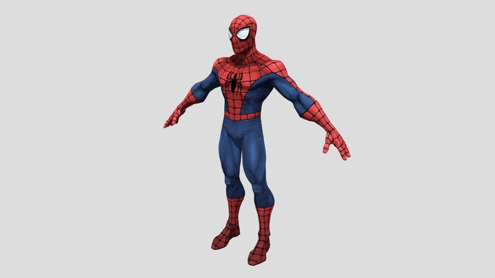 Spiderman Rig 3D Model