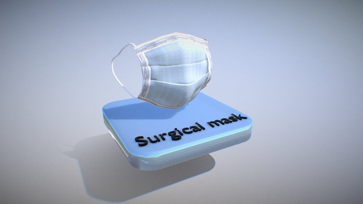 Surgical Mask 3D Model