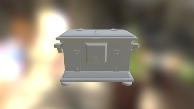 Medieval Treasure Chest 3D Model