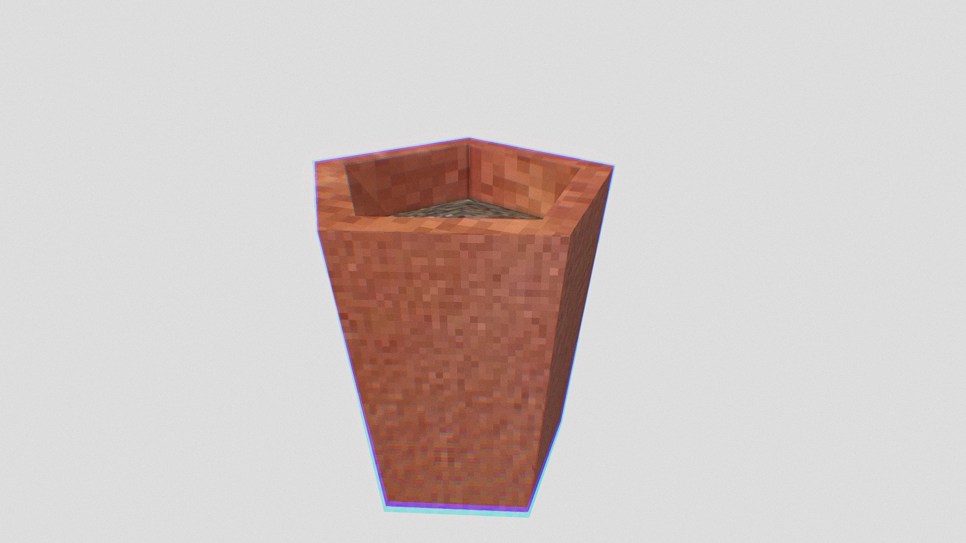 vaso de flor no estilo de ps1