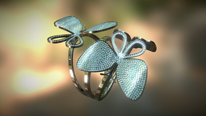 Butterfly Ring 3D Model