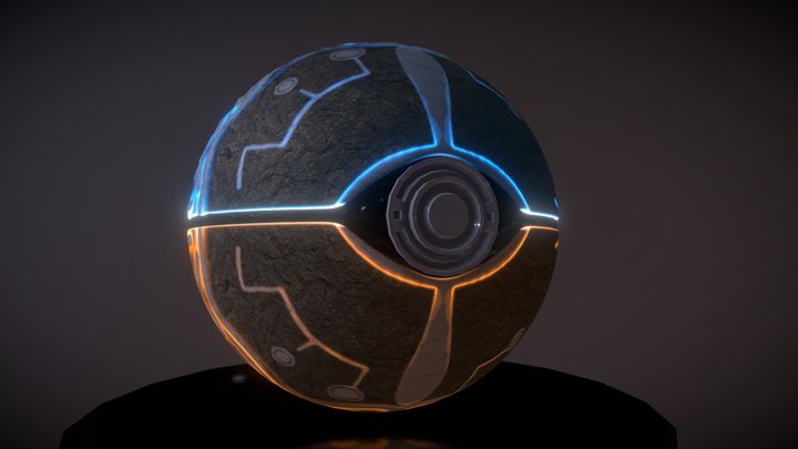Shiekah Pokeball 3D Model