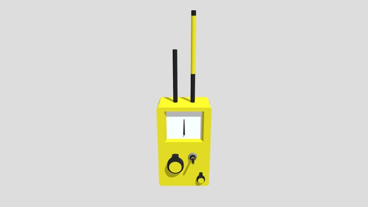 Geiger Counter 3D Model