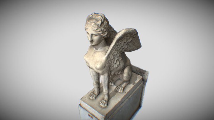 Sfinge Sphinx sculpture ancient 3d scan 3D Model