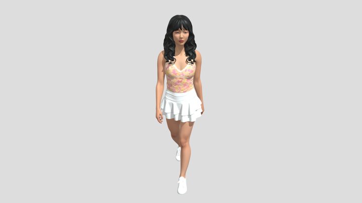 Pastel Lace and White Pleats – Modelo 3D gratuito STL