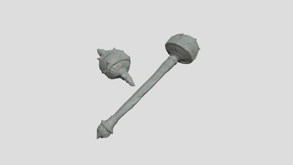 Battle Mace — 3D Model | Game Ready | PBR Textur