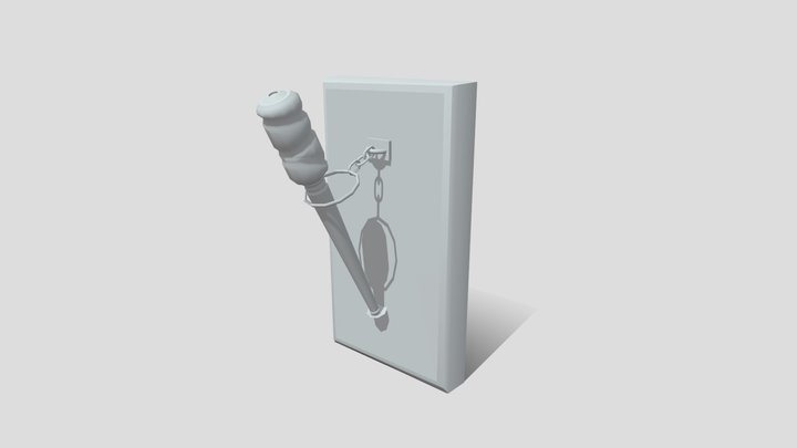 Torch And Bracket 3D Model
