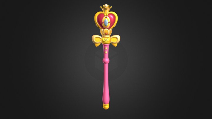 Spiral Heart Moon Rod | Sailor Moon 3D Model