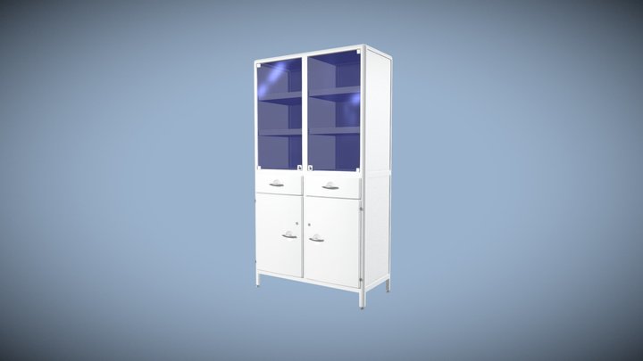 ЛАБОРАТОРНЫЙ ШКАФ ШМЛ-01 «ЕЛАТ»  Код 1340 3D Model
