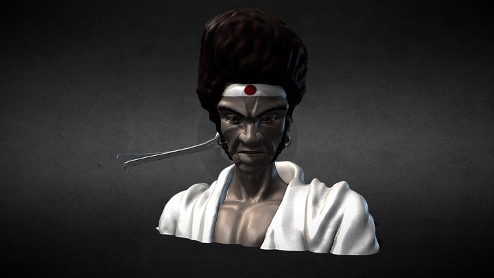 Afro Samurai Bust 3D Model