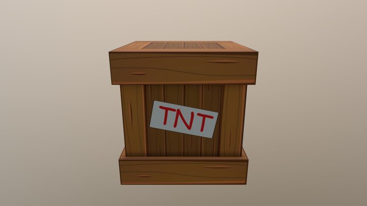 Angry Birds TNT Crate (Animated) 3D Model