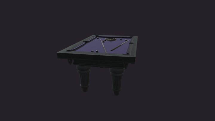 Pool Table 3D Model