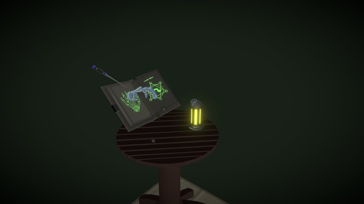 Necromancer Spellbook 3D Model