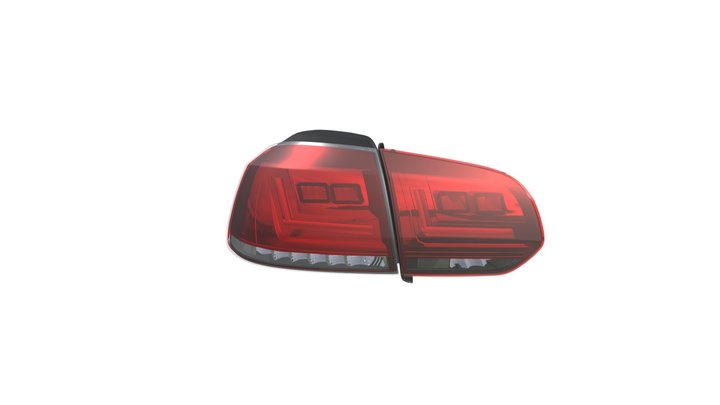 LEDriving Tail Light for VW Golf VI 3D Model