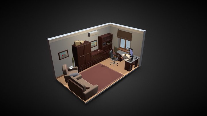 XYZ. "INTRO в 3D". Room 3D Model