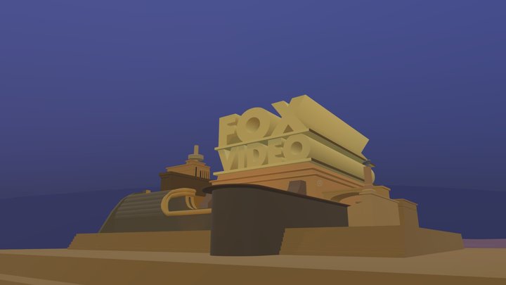 Fox Video 1995 logo v3 3D Model