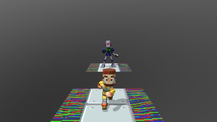 Robot Chase 3D Model