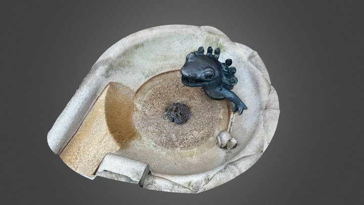 Salamander Fountain - Longwood Gardens 3D Model