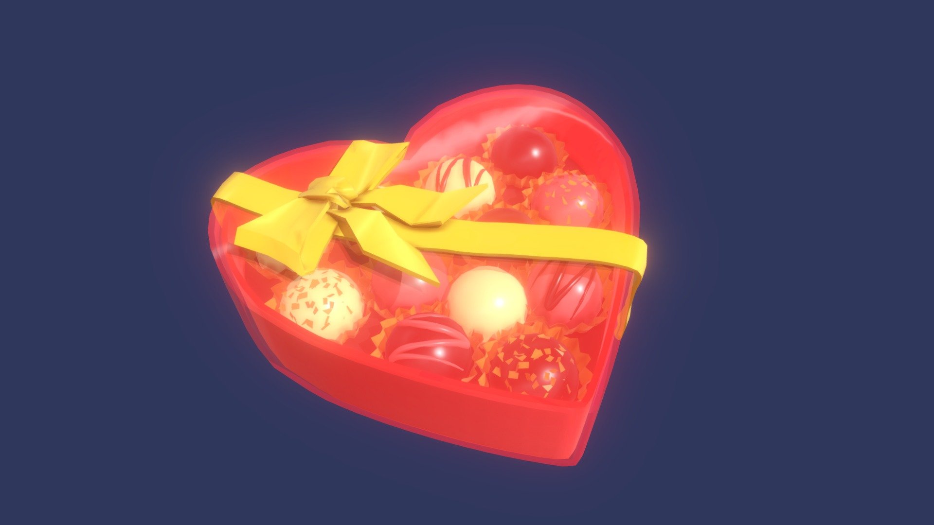 Box of Chocolate Sweets Buy Royalty Free 3D model by Zen Apricorna