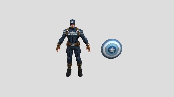Captain America  (The Winter Soldier) 3D Model