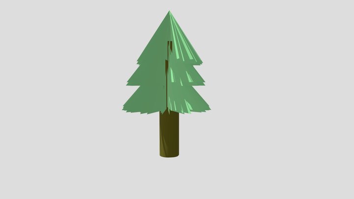 Standard pine tree 3D Model