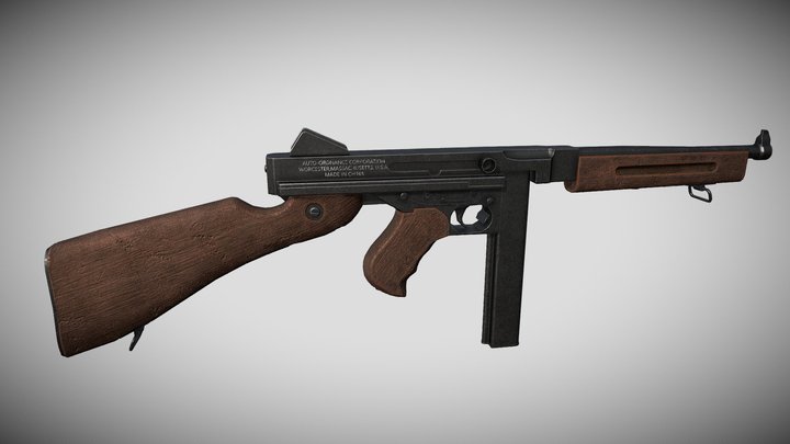 Thompson M1A1 3D Model
