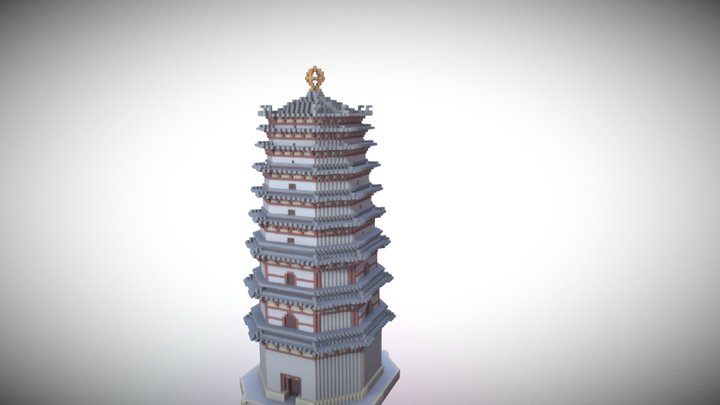magicavoxel《Pagoda》 3D Model