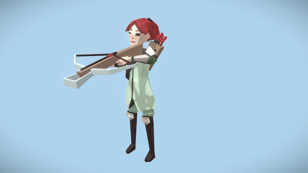 Archer fem attack - Medieval Fantasy Challenge