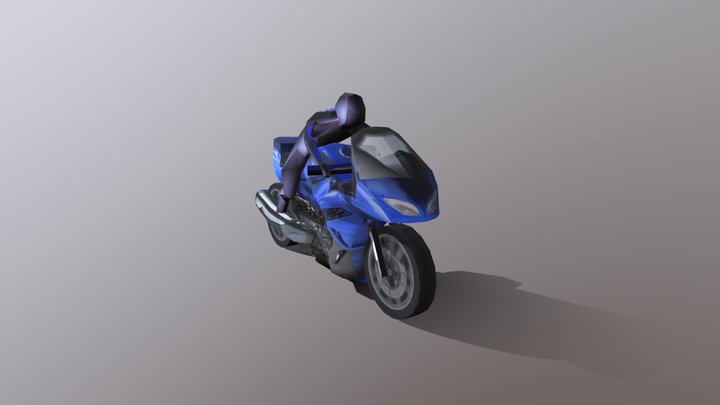 Kawasaki Ninja 250R (Lowpoly) – Modello 3D gratuito STL