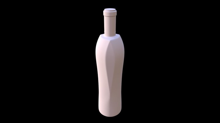 Khayyam Wine Bottle 3D Model