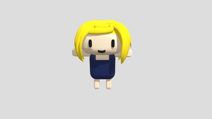 Chibi Girl 4 3D Model