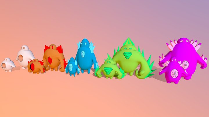 Golemancer Golems 3D Model