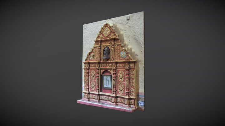9. Retablo lateral San Miguel Arcángel s. XVIII 3D Model