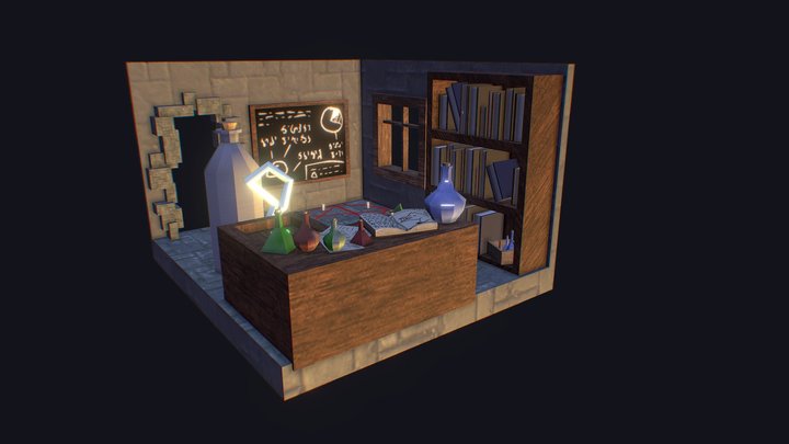 Wizard's Slime Laboratory 3D Model