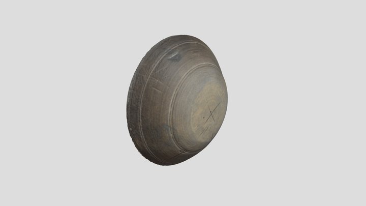 Beech Wooden Bowl 3D Model